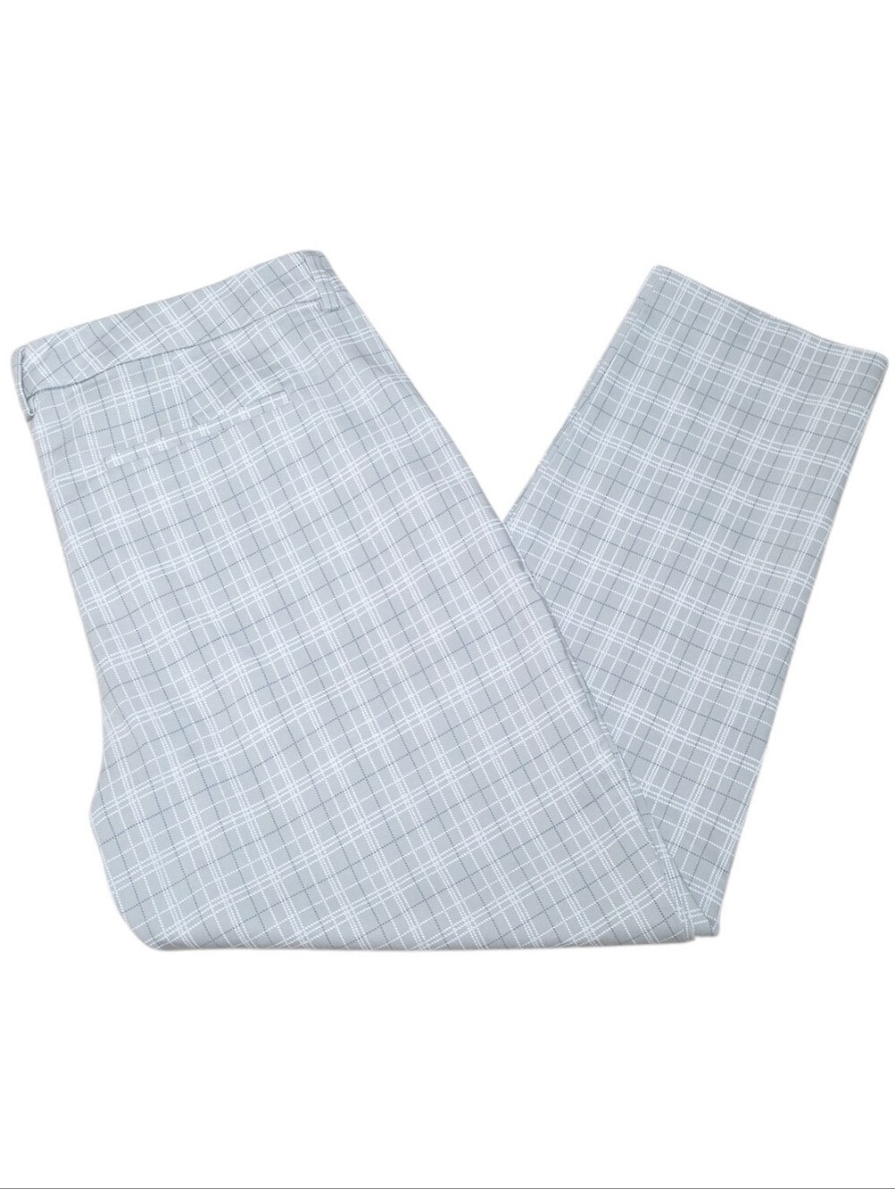 Liverpool Kelsey Mid-Rise Trousers in Grey Plaid